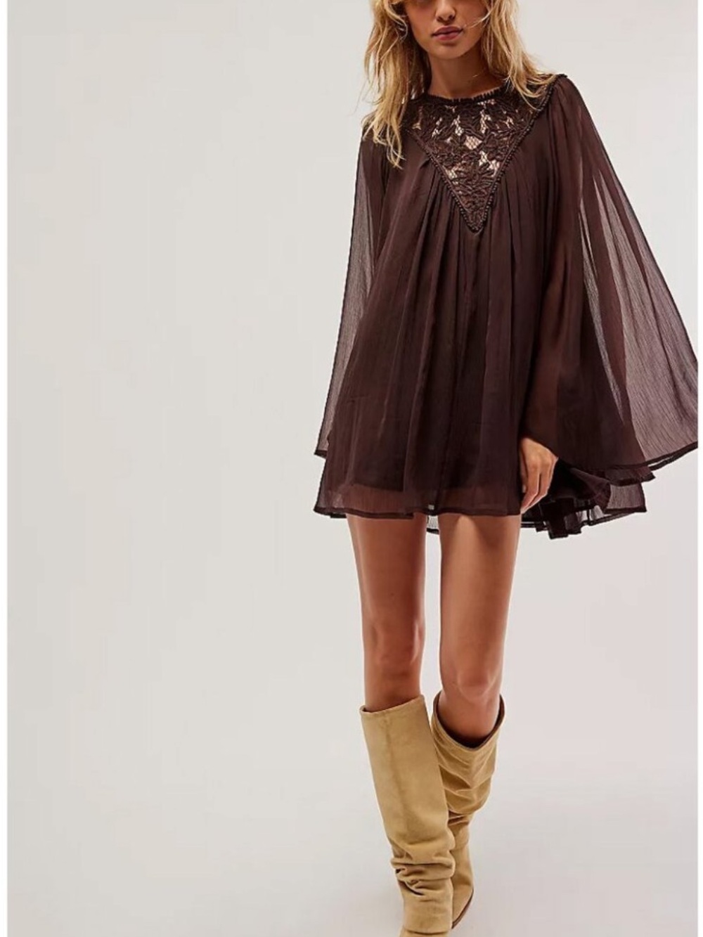 Free People Sunshine of Love Mini Dress